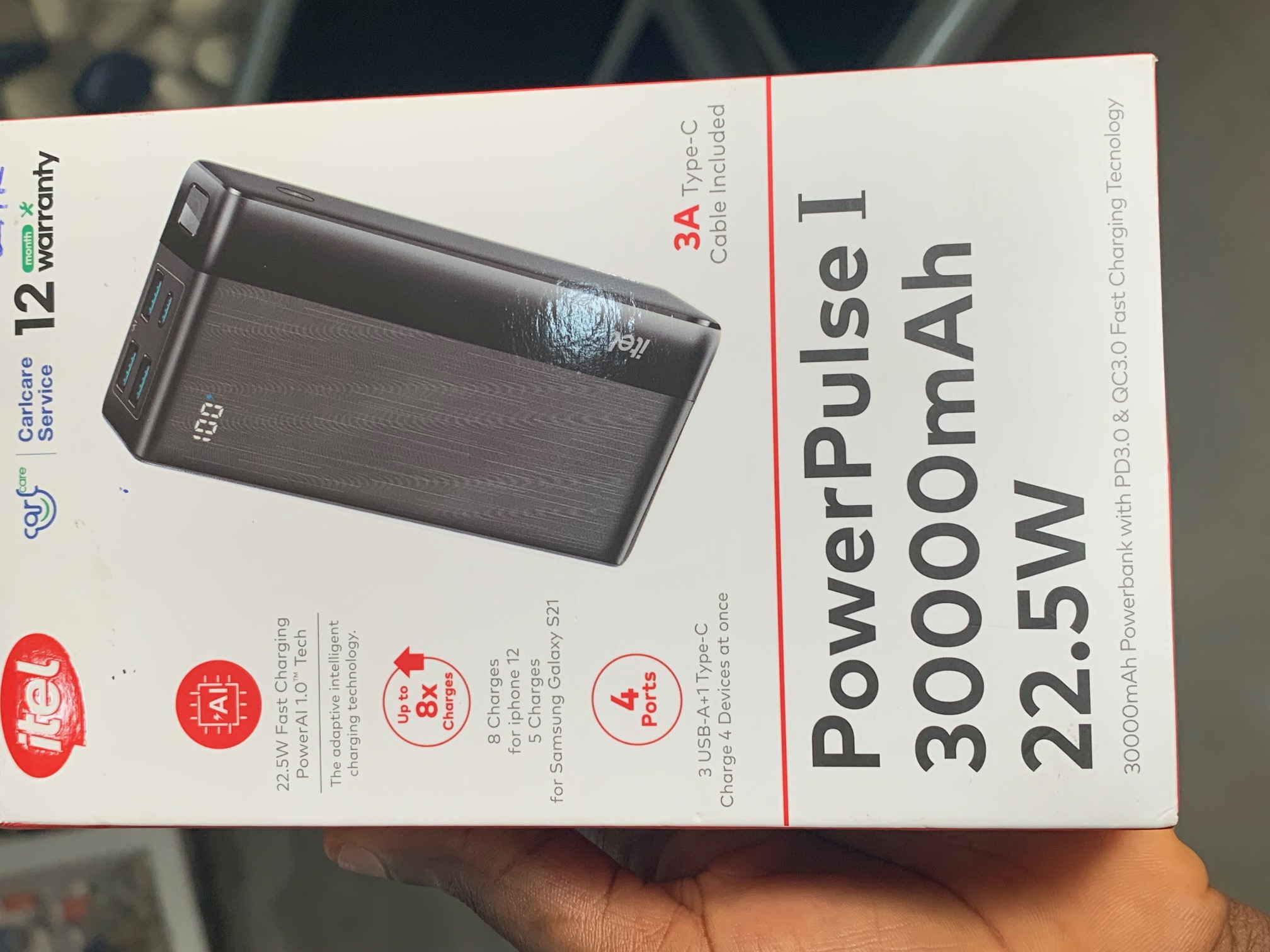 ITEL POWER BANK 10536